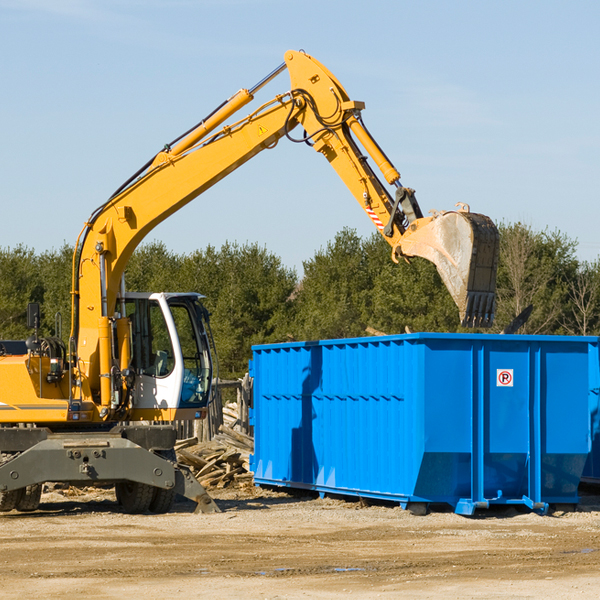 are there any restrictions on where a residential dumpster can be placed in Weidman Michigan